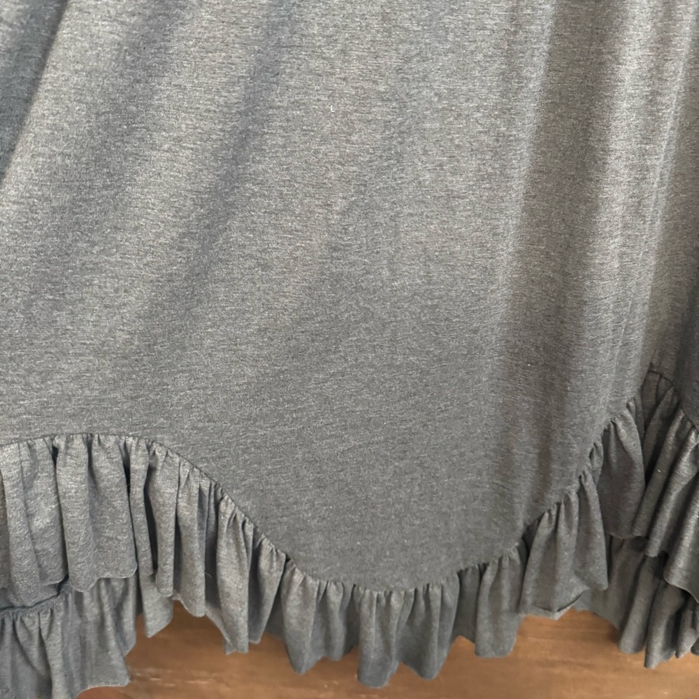 NWT Joyfolie GIOVANNA DRESS HEATHER CHARCOAL maxi - Picture 7 of 14